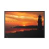 88289-71.jpg Sunset Ocean Lighthouse Silhouette Framed Canvas