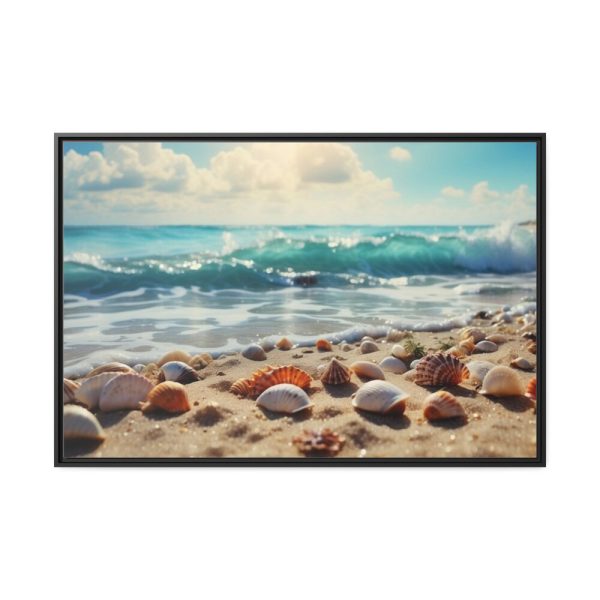 88289-711.jpg Sandy Beach With Seashells II Framed Canvas