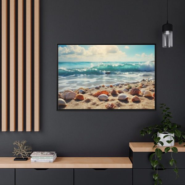 88289-714.jpg Sandy Beach With Seashells II Framed Canvas