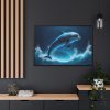 88289-719.jpg Dolphin Jump Framed Canvas