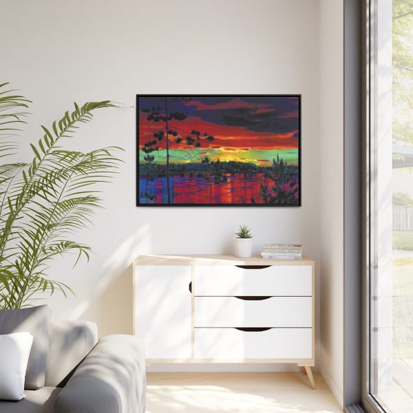Rylov Sunset Framed Canvas