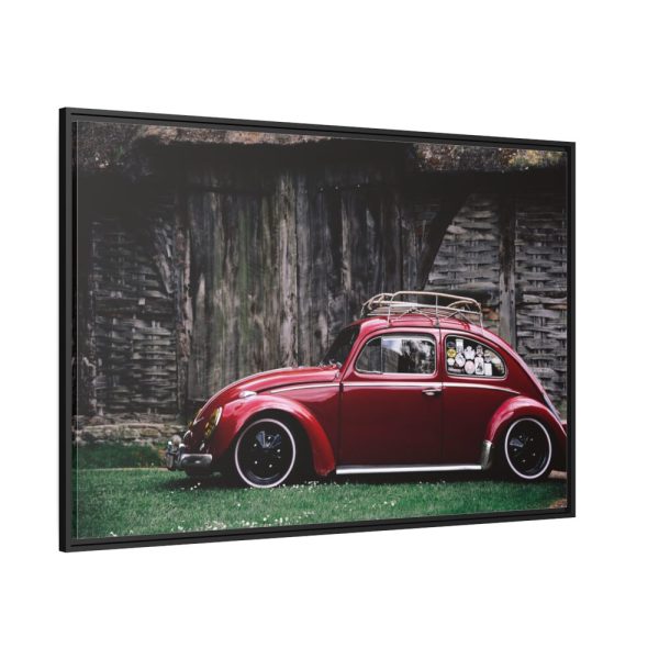 88289-85.jpg Red Old Beetle Car Framed Canvas