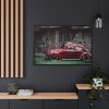 88289-89.jpg Red Old Beetle Car Framed Canvas