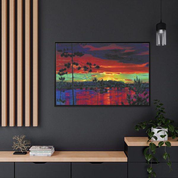 Rylov Sunset Framed Canvas
