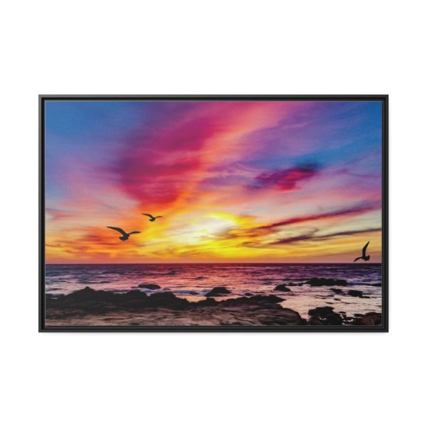 88289-96.jpg Pink Sky Sunset Framed Canvas