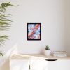 Seamless Lobster Nautical Framed Canvas