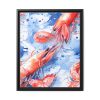 Seamless Lobster Nautical Framed Canvas