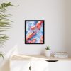 Seamless Lobster Nautical Framed Canvas