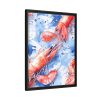 Seamless Lobster Nautical Framed Canvas