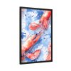 Seamless Lobster Nautical Framed Canvas