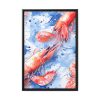 Seamless Lobster Nautical Framed Canvas