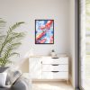 Seamless Lobster Nautical Framed Canvas