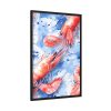 Seamless Lobster Nautical Framed Canvas