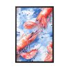 Seamless Lobster Nautical Framed Canvas