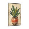 88299-100.jpg Snake Plant In Pot Art Framed Canvas