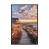 House At The Beach Framed Canvas