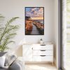 House At The Beach Framed Canvas
