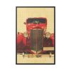 88299-11.jpg Car Vintage Red Framed Canvas