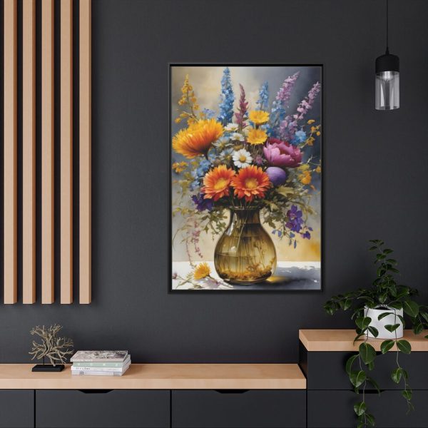 88299-119.jpg Wildflowers Still Life Art Framed Canvas