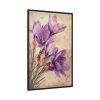 88299-130.jpg Saffron Flower Grunge Framed Canvas