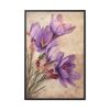 88299-131.jpg Saffron Flower Grunge Framed Canvas