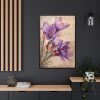 88299-134.jpg Saffron Flower Grunge Framed Canvas