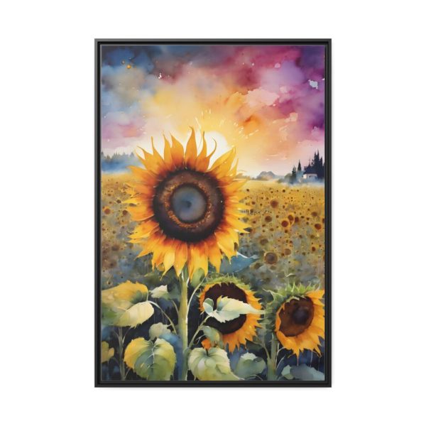 88299-146.jpg Sunflowers Nature Framed Canvas