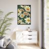 88299-163.jpg Seamless Daisy Flower Pattern Framed Canvas