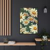 88299-164.jpg Seamless Daisy Flower Pattern Framed Canvas