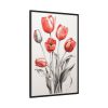 88299-175.jpg Sketch Art Tulips I Framed Canvas