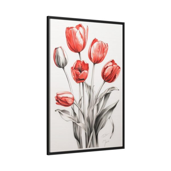 88299-175.jpg Sketch Art Tulips I Framed Canvas