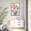 88299-178.jpg Sketch Art Tulips I Framed Canvas