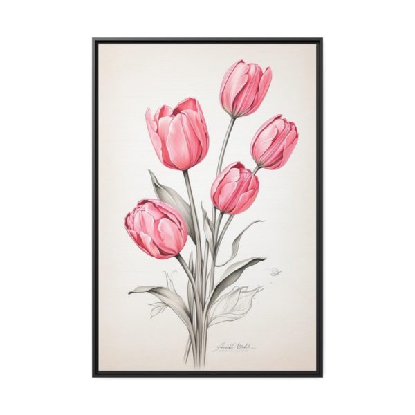 88299-181.jpg Sketch Art Tulips II Framed Canvas