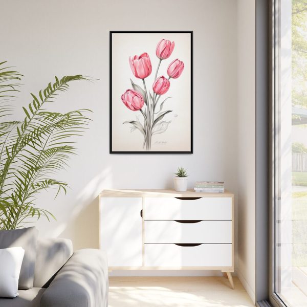 88299-183.jpg Sketch Art Tulips II Framed Canvas