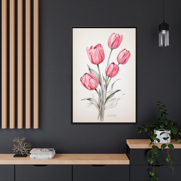 88299-184.jpg Sketch Art Tulips II Framed Canvas