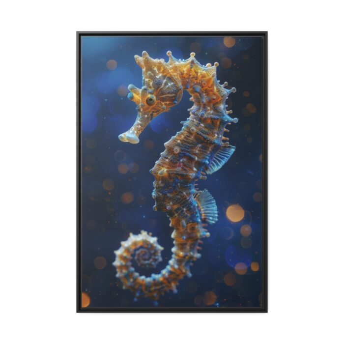 Seahorses in Ocean Water Framed Canvas - Image 2
