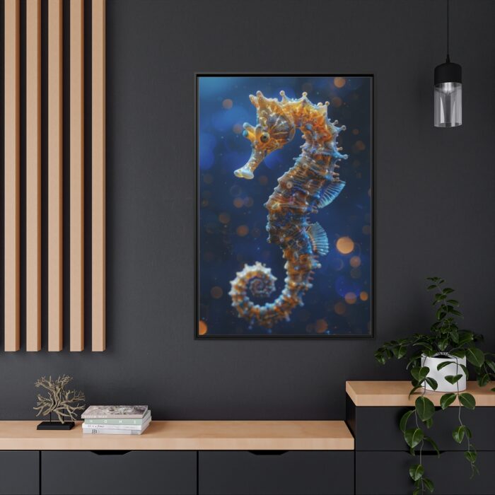 Seahorses in Ocean Water Framed Canvas - Image 5