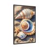88299-205.jpg Starfish Sand Beach Art Framed Canvas