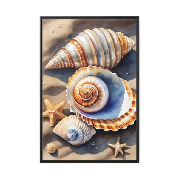 88299-206.jpg Starfish Sand Beach Art Framed Canvas
