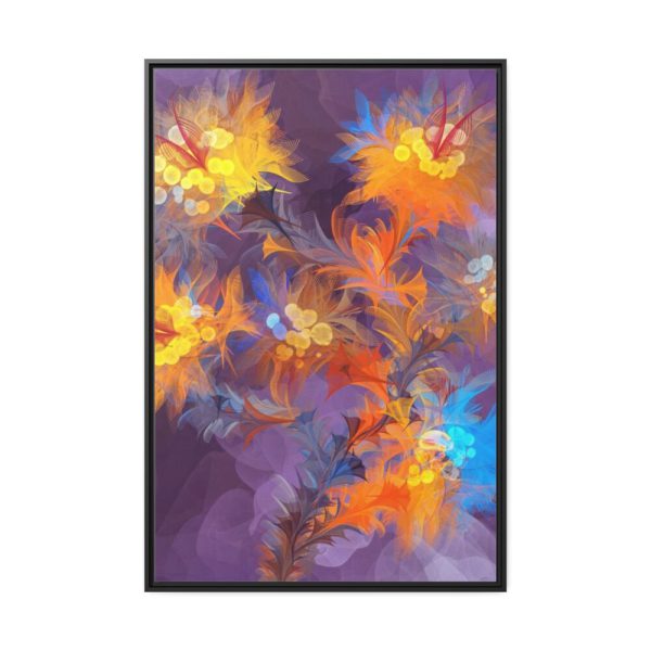 88299-81.jpg Abstract Flower Design Framed Canvas