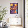 88299-83.jpg Abstract Flower Design Framed Canvas
