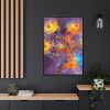 88299-84.jpg Abstract Flower Design Framed Canvas