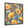 88302-100.jpg Saffron Flower Grunge Framed Canvas