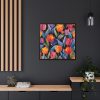 88302-114.jpg Colorful Tulip Pattern Framed Canvas