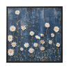 88302-116.jpg Blue Jean Embroidered Daises Framed Canvas