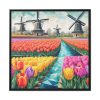 88302-121.jpg Holland Tulip Windmill Framed Canvas