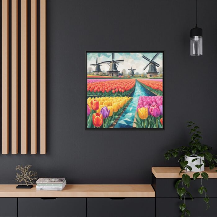 Holland Tulip Windmill Framed Canvas - Image 5