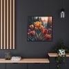 Yellow Tulips Flower Framed Canvas