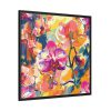 Seamless Orchid Framed Canvas