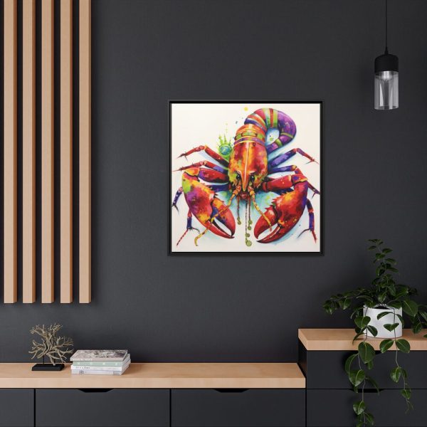 88302-159.jpg Mardi Gras Crayfish Art Framed Canvas